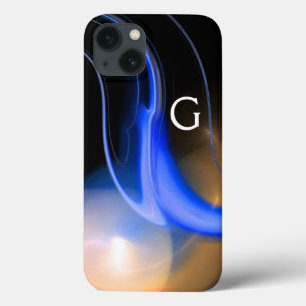 Case-Mate iPhone Case ALIEN PEARL / BLEU BLACK WHITE ABSTRAIT Monogramme