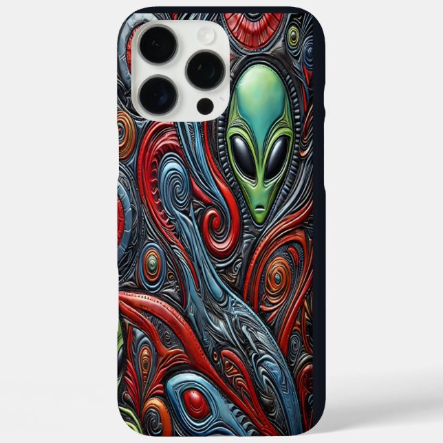 Coques Case-Mate iPhone Aliens engagés dans l'énergie cosmique (Verso)