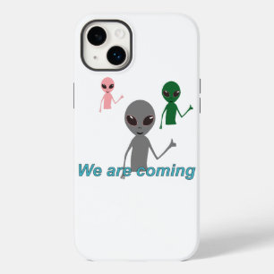 Coque Pour iPhone 14 Plus Aliens montrant un geste "j'aime"