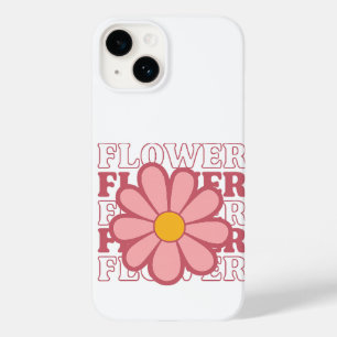Coque Pour iPhone 14 Alimentation Fleur Rétro - Faisée Rose Vintage