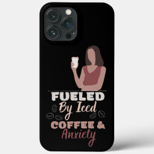 Case-Mate iPhone Case Alimenté Par Café Glacé Et Téléphone Anxiété