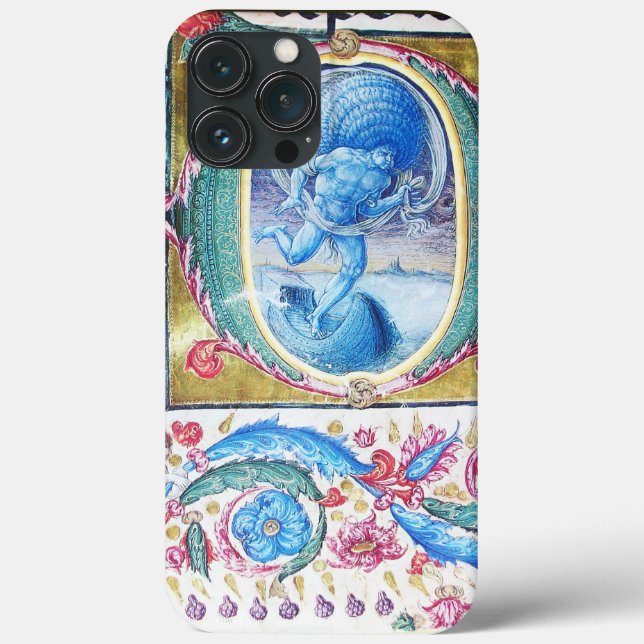 COQUES Case-Mate iPhone ALLÉGATION DU MONOGRAMME FLORAL ANTIQUE VENT (Verso)