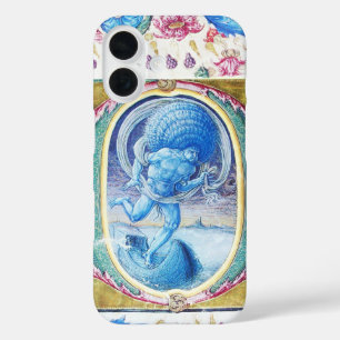 COQUE POUR iPhone 16 ALLÉGATION DU MONOGRAMME FLORAL ANTIQUE VENT