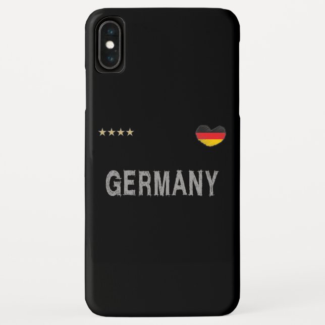 Coques Case-Mate iPhone Allemagne Football Fan Chemise Coeur (Dos)
