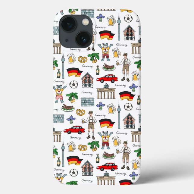 Coques Case-Mate iPhone Allemagne | Motif de symboles (Verso)