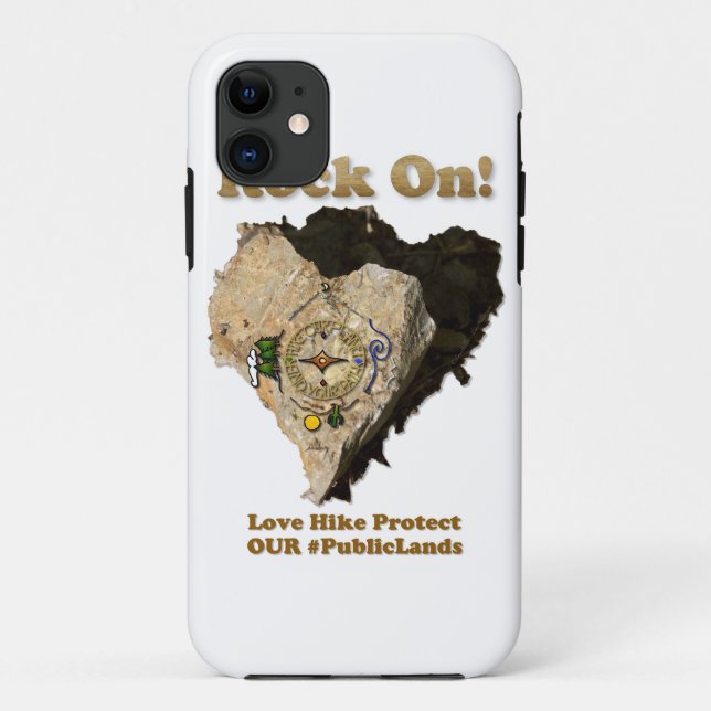 Coques Case-Mate iPhone ALLEZ ! Aimer La Randonnée Protéger Nos Terres Pub (Dos)