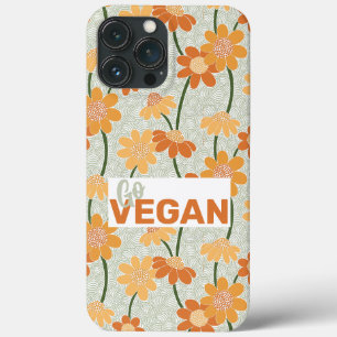 Case-Mate iPhone Case Allez, vegan ! Joli rétro muté fleurs des années 1