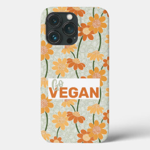 Case-Mate iPhone Case Allez, vegan ! Joli rétro muté fleurs des années 1