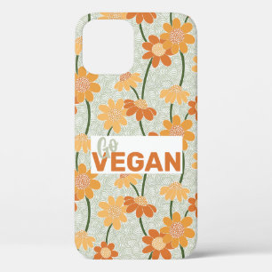 Case-Mate iPhone Case Allez, vegan ! Joli rétro muté fleurs des années 1