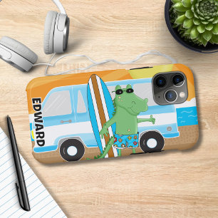 Case-Mate iPhone Case Alligator crocodile Retro Van Sunshine Surf Board