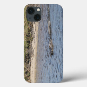 Etui iPhone 13 Alligator de Floride nageant dans la faune