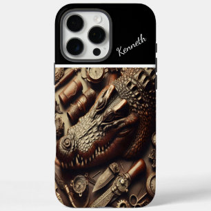 Coques iPhone 16 Pro Max Alligator en cuir