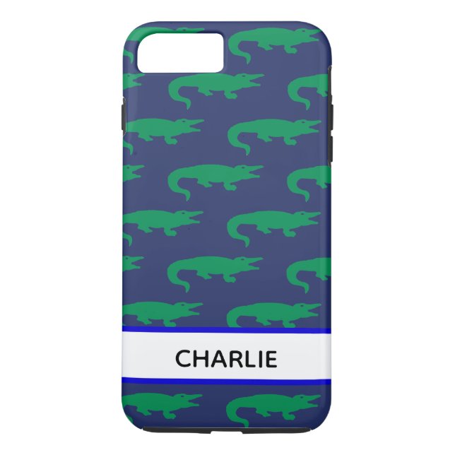 Coques Case-Mate iPhone Alligator monogrammé prépa (Dos)
