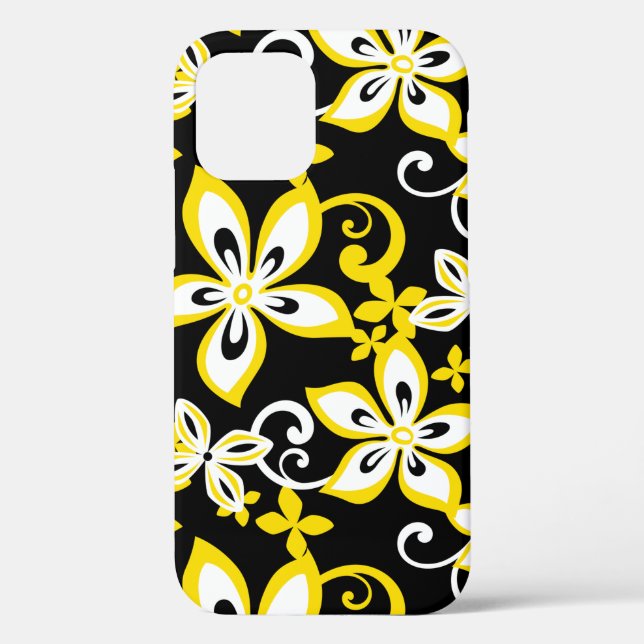 COQUES Case-Mate iPhone ALOHA HAWAII (NOIR/JAUNE) (Verso)