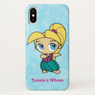 Coque iPhone X Aloha Honeys Blond Hula Girl Hawaiian Hibiscus