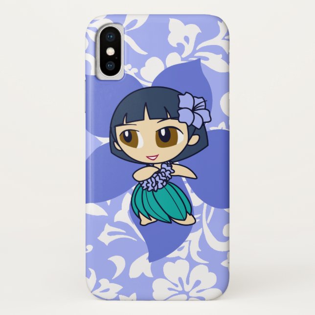 Coques Case-Mate iPhone Aloha Honeys Hawaiian Peri Pareau Hula Girl (Dos)