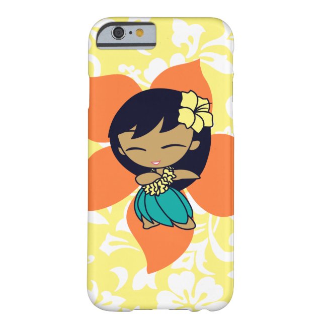 Coques Case-Mate iPhone Aloha Honeys Hawaiian Yellow Pareau Hula Girl (Dos)