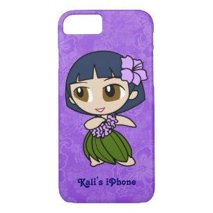 Coque Case-Mate Pour iPhone Aloha Honeys Purple Hula Girl Hawaii Hibiscus