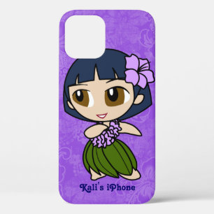 Case-Mate iPhone Case Aloha Honeys Purple Hula Girl Hawaiian Hibiscus