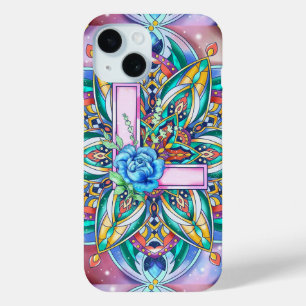 Coque Pour iPhone 15 Alphabet L mandala