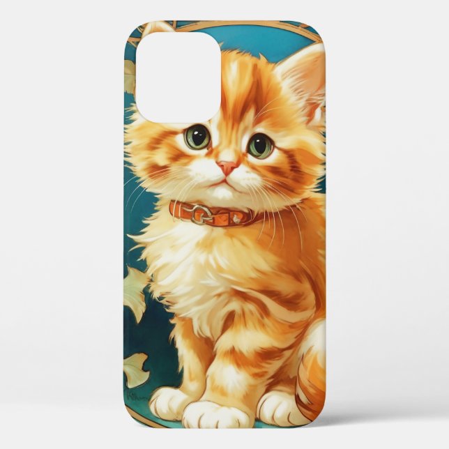 Coques Case-Mate iPhone Alphonse Mucha Art Nouveau Chat (Verso)