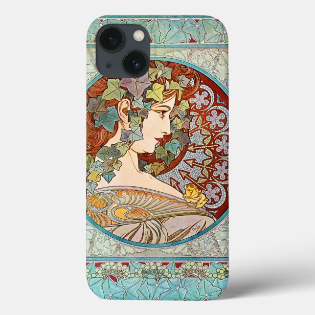 Coques Case-Mate iPhone Alphonse Mucha Ivy (Verso)