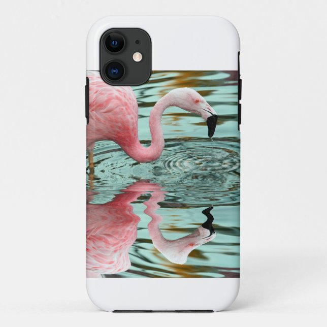 Coques Case-Mate iPhone Amant de Flamant rose (Dos)