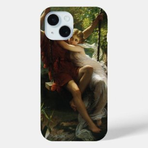 Coque Pour iPhone 15 Amants sur une oscillation. Ressort par le berceau