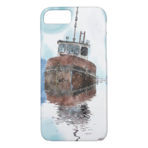 Coque Case-Mate Pour iPhone Amateurs de bateaux Pêche Chalutier Watercolor Art