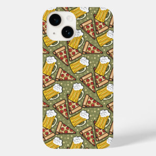 Coque Pour iPhone 14 Amateurs de bière et de pizza