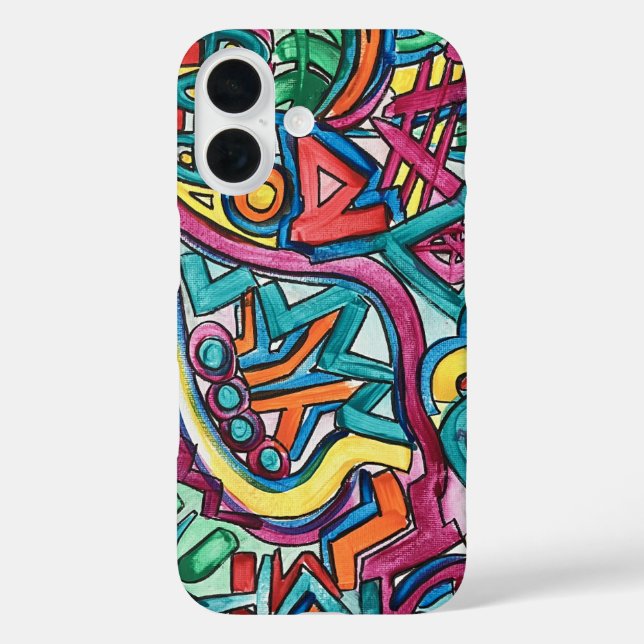 Coques Case-Mate iPhone Amazonia-Hand Painted Abstract Art (Verso)