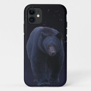 Case-Mate iPhone Case American Black Bear & Starry Sky Wildlife Art