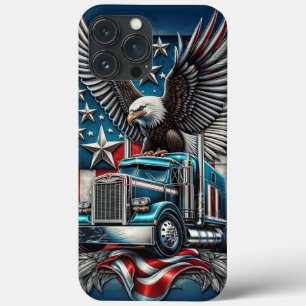 Case-Mate iPhone Case American Eagle and Truck, Bold & Patriotique Desig