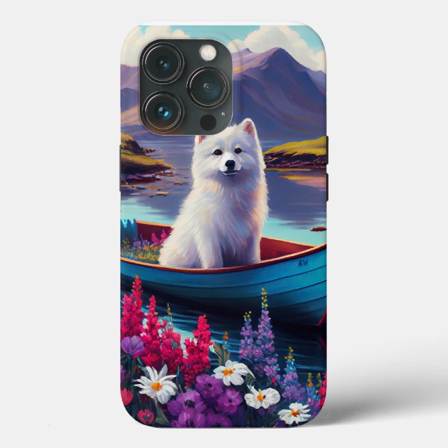 Coques Case-Mate iPhone American Eskimo Dog on Paddle : Une aventure Pitto (Verso)