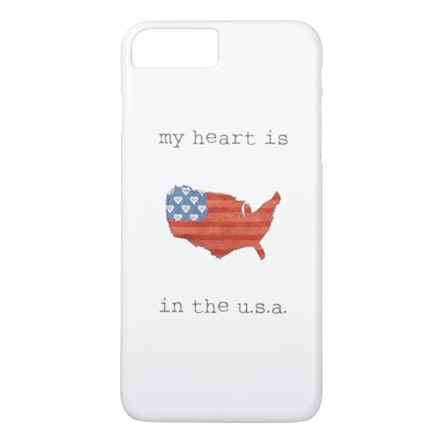 Coques Case-Mate iPhone | americana mon coeur est dans la carte des (Dos)