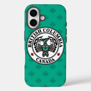 Coque Pour iPhone 16 Amérindien Red Black Art Thunderbird