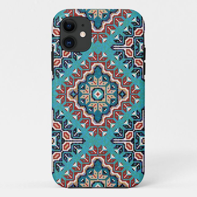 Coques Case-Mate iPhone Amérindiens Navajo Mosaic Motif (Dos)