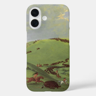Coque Pour iPhone 16 Amérindiens vintages, chasse à Buffalo par Catlin