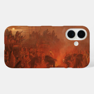 Coque Pour iPhone 16 Amérindiens vintages, Danse de Buffalo par Wimar