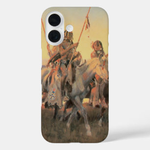 Coque Pour iPhone 16 Amérindiens vintages, Piégans par CM Russell