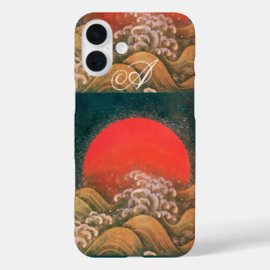 Coques iPhone 16 Plus AMETERASU, SUN GODDESS rouge brun noir