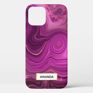 Case-Mate iPhone Case Améthyste Violet Et Agate Abstrait Or