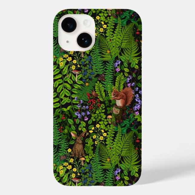 Coques Case-Mate iPhone Amimies et plantes des bois (Verso)