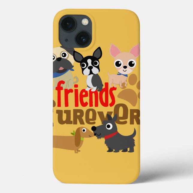 Coques Case-Mate iPhone Amis Chiens Furever Chiens Chiens Chiens Chiens Ch (Verso)