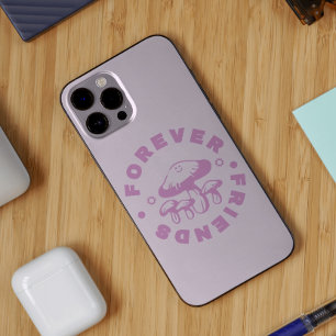 Coque iPhone 15 Pro Max Amis de tous les temps mignons Champignons roses