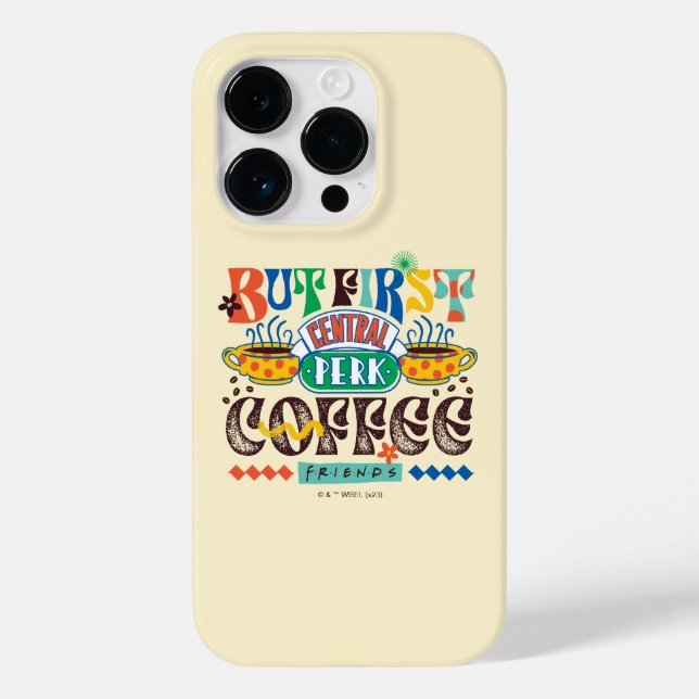 Coques Case-Mate iPhone AMIS™ | Mais Premier café Vibrant Graphisme (Verso)