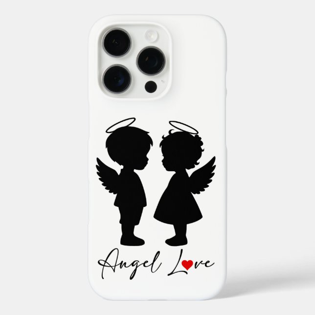 Coques Case-Mate iPhone Amour Ange – Conception de Couple d'Anges Mignons (Verso)
