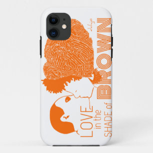 Coque iPhone 11 AMOUR Brown en ORANGE