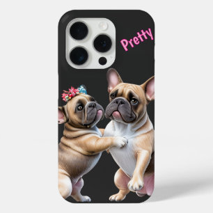 Coque iPhone 15 Pro Amour de Bouledogue Français  Bouledogue Français