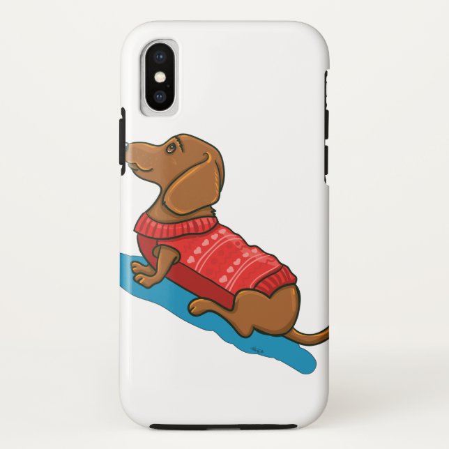 Coques Case-Mate iPhone Amour de teckel (Dos)